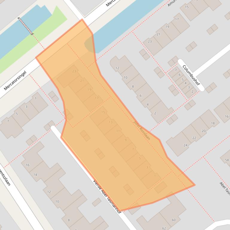 Kaart van postcodegebied 2803XR.