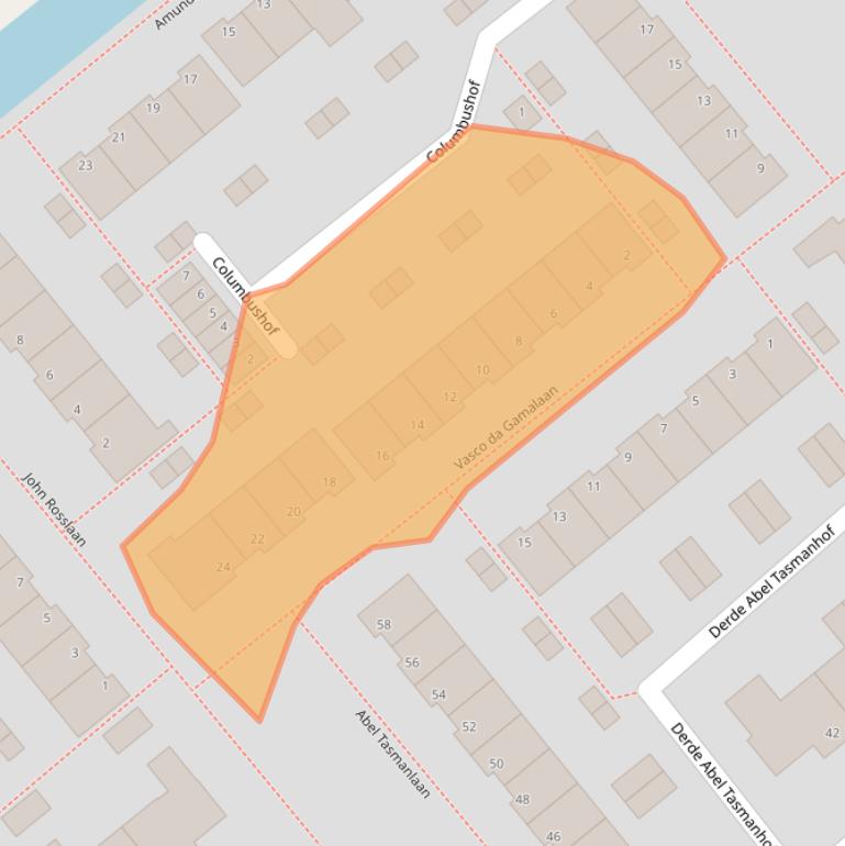 Kaart van postcodegebied 2803XW.