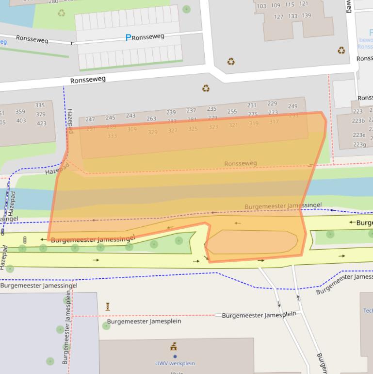 Kaart van postcodegebied 2803ZC.