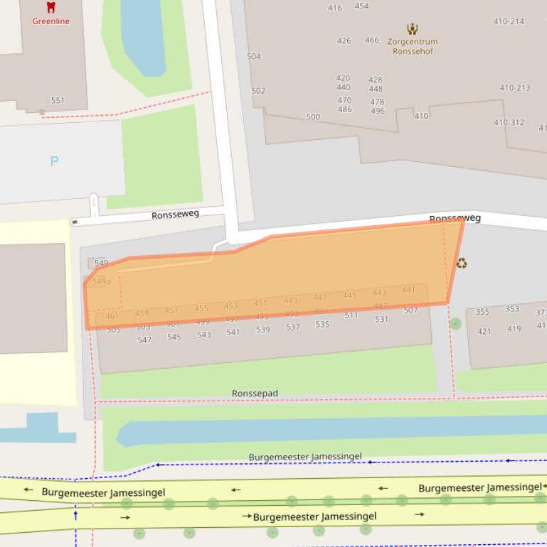 Kaart van postcodegebied 2803ZG.