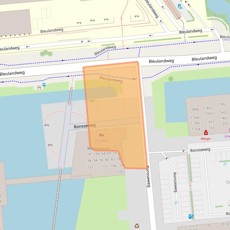 Kaart van postcodegebied 2803ZM.