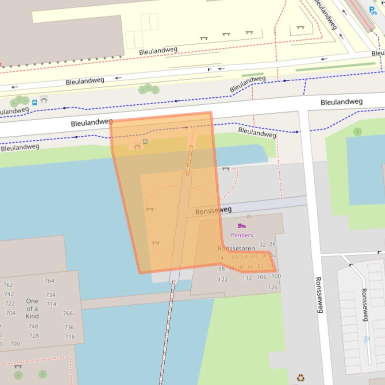 Kaart van postcodegebied 2803ZN.