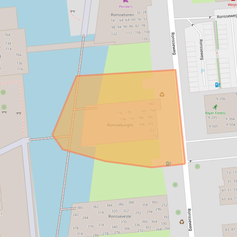 Kaart van postcodegebied 2803ZR.