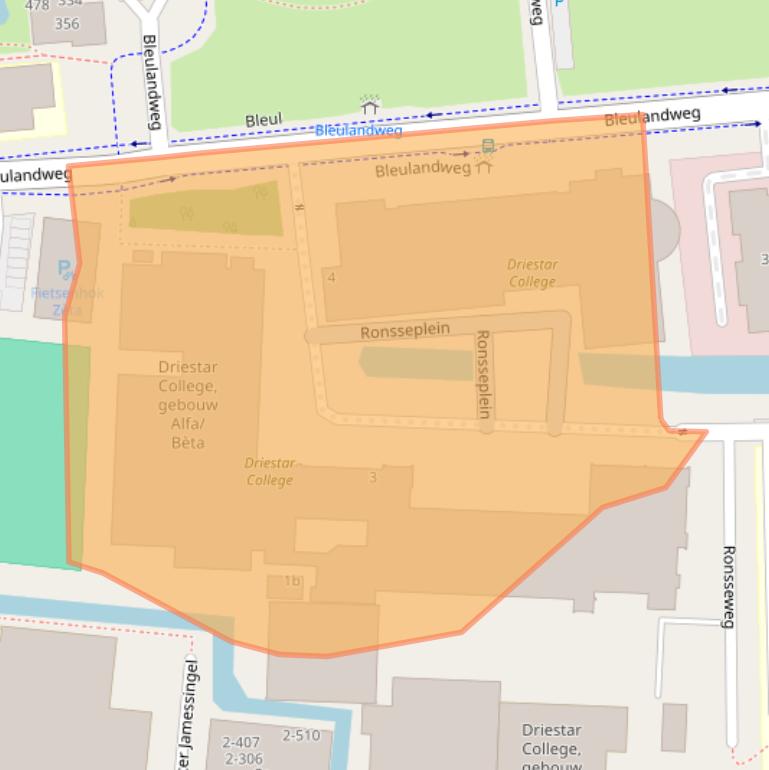 Kaart van postcodegebied 2803ZV.