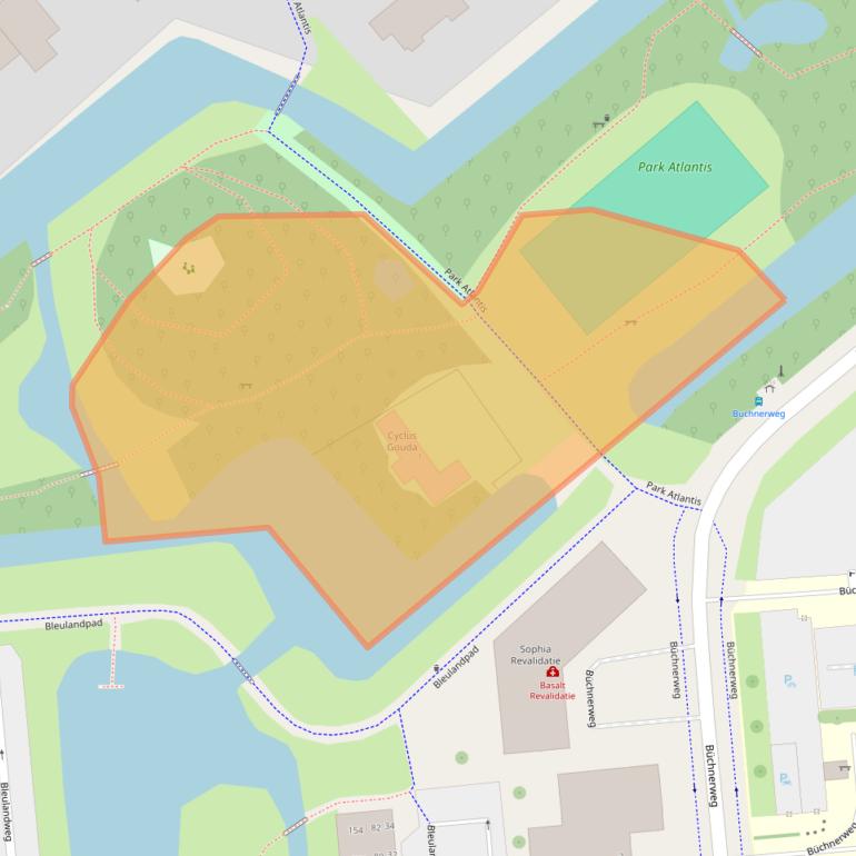 Kaart van postcodegebied 2803ZW.