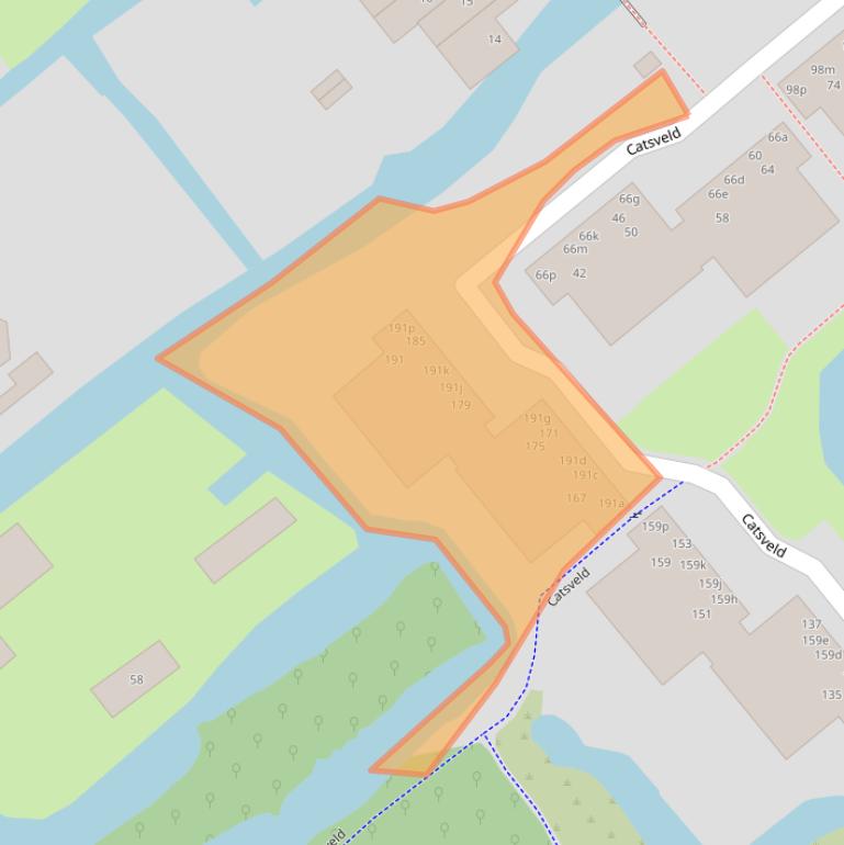 Kaart van postcodegebied 2804BG.