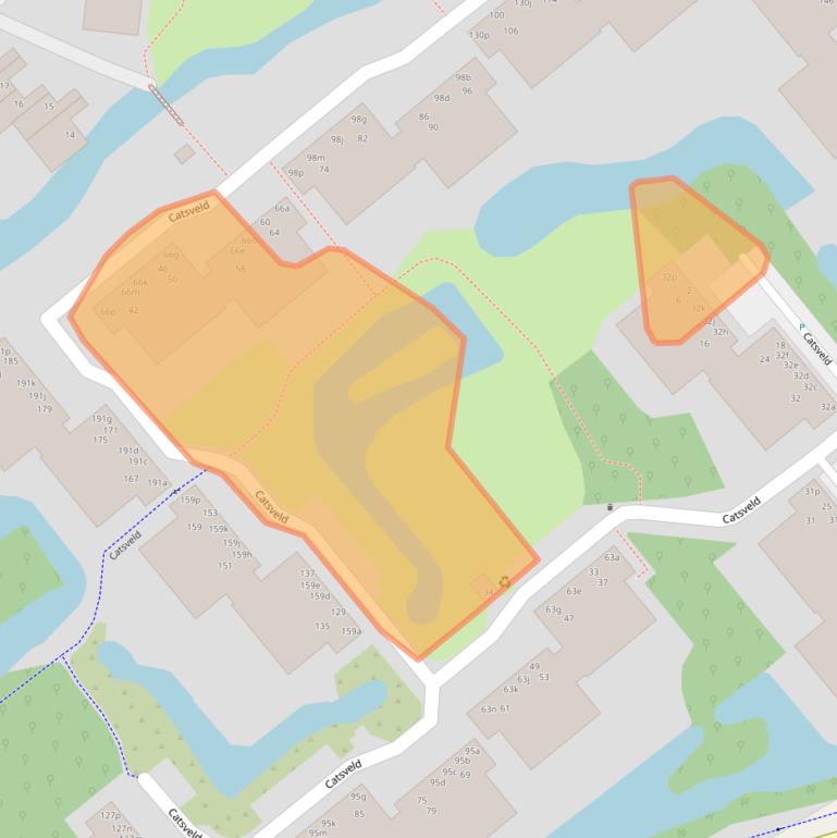 Kaart van postcodegebied 2804BJ.