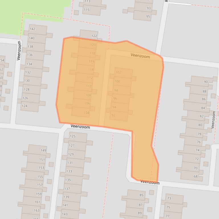 Kaart van postcodegebied 2804CK.