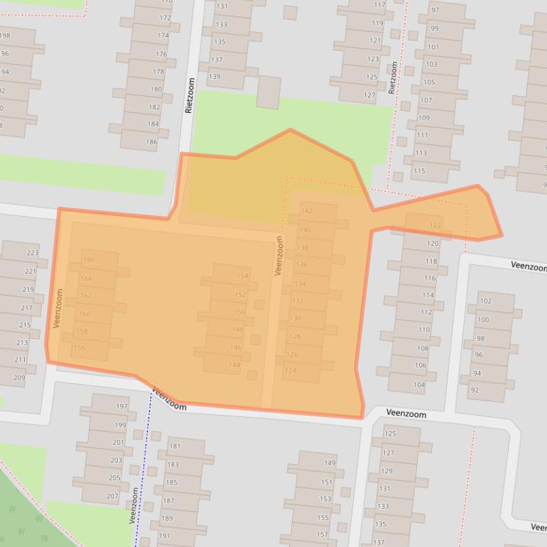 Kaart van postcodegebied 2804CL.