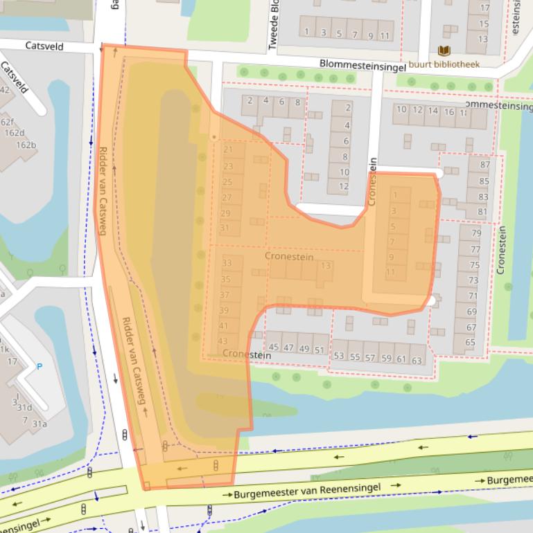 Kaart van postcodegebied 2804EK.