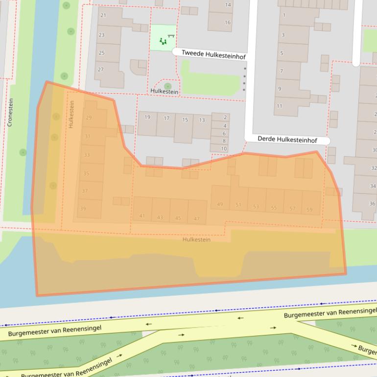 Kaart van postcodegebied 2804EP.
