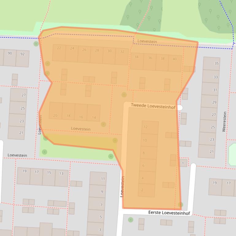 Kaart van postcodegebied 2804EV.