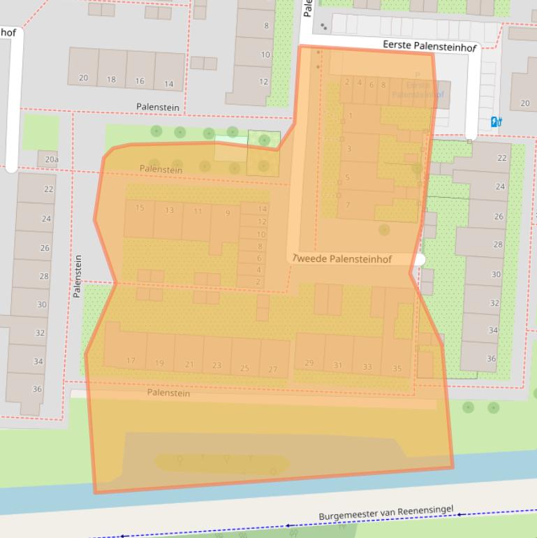 Kaart van postcodegebied 2804GA.