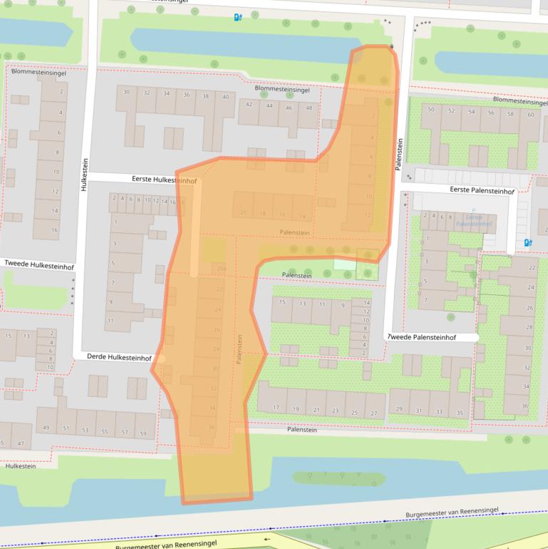 Kaart van postcodegebied 2804GB.