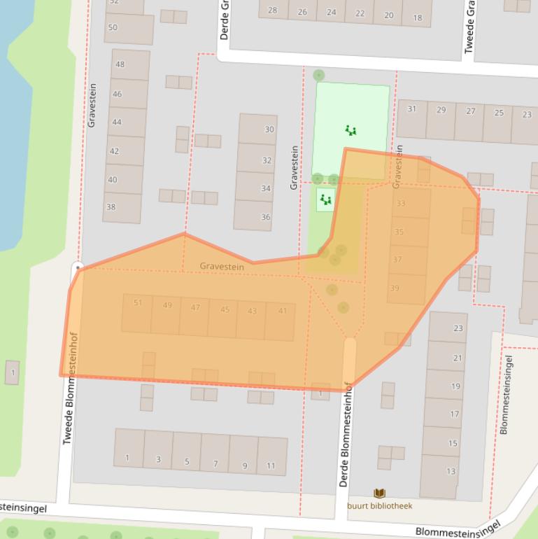 Kaart van postcodegebied 2804GS.