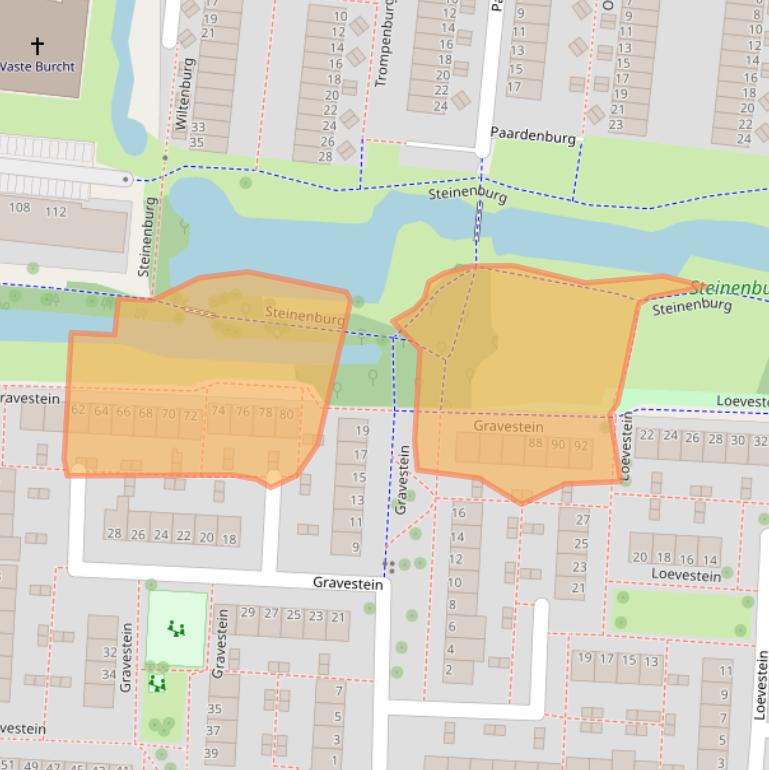Kaart van postcodegebied 2804GW.