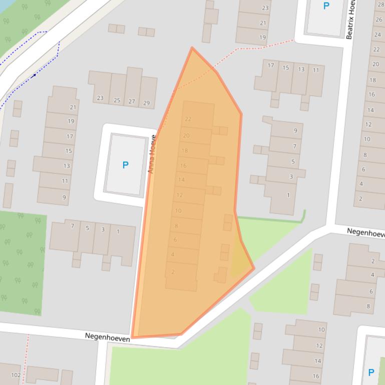 Kaart van postcodegebied 2804HB.