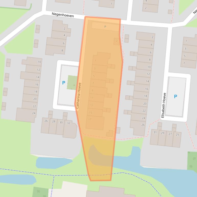 Kaart van postcodegebied 2804HE.