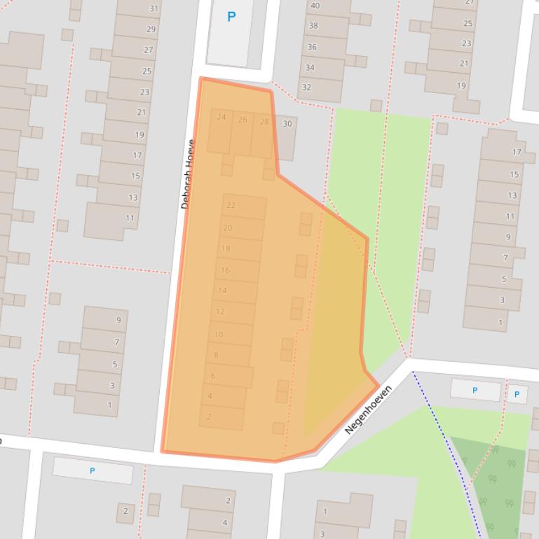 Kaart van postcodegebied 2804HK.