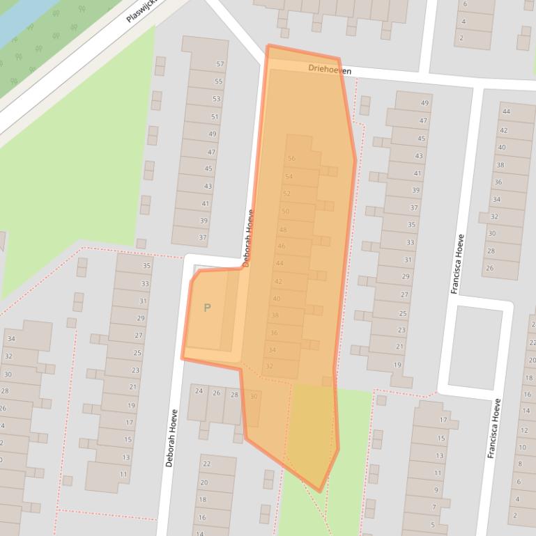 Kaart van postcodegebied 2804HL.