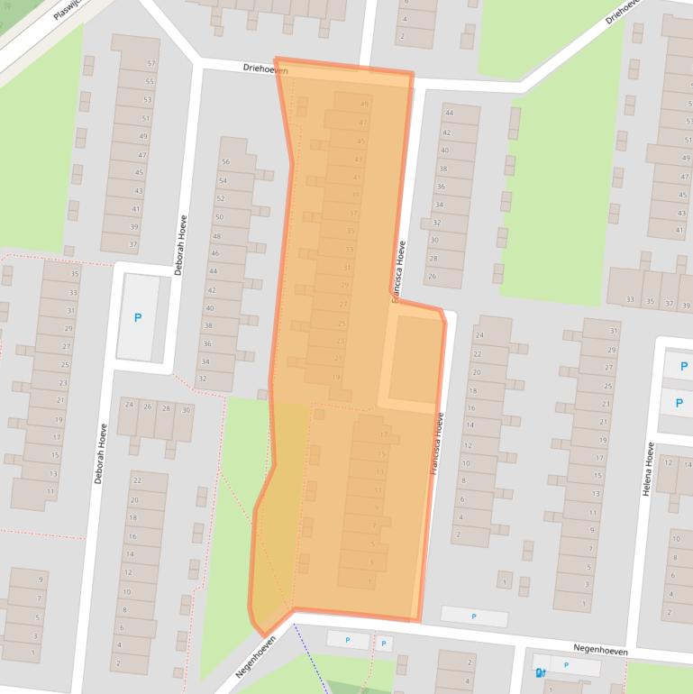 Kaart van postcodegebied 2804HP.