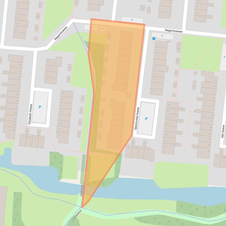 Kaart van postcodegebied 2804HT.