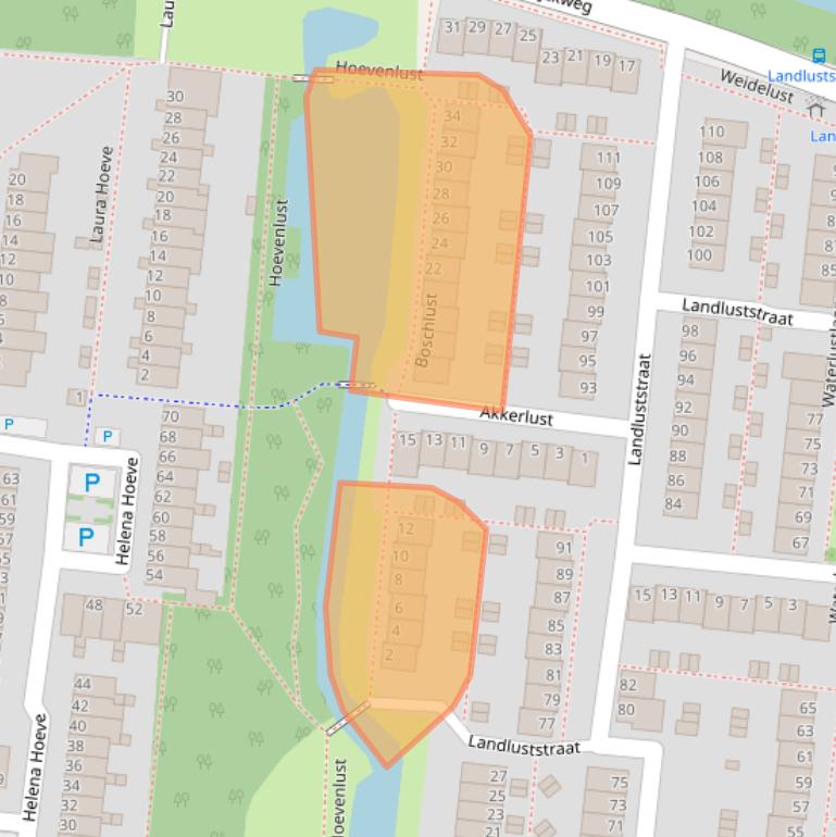 Kaart van postcodegebied 2804KA.