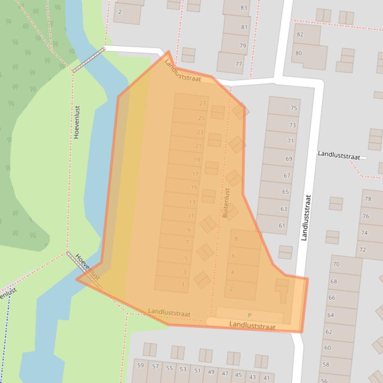 Kaart van postcodegebied 2804KD.