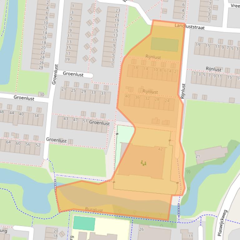 Kaart van postcodegebied 2804LC.