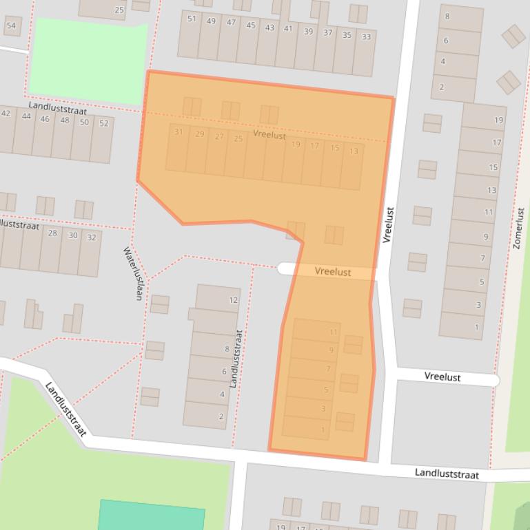 Kaart van postcodegebied 2804LD.