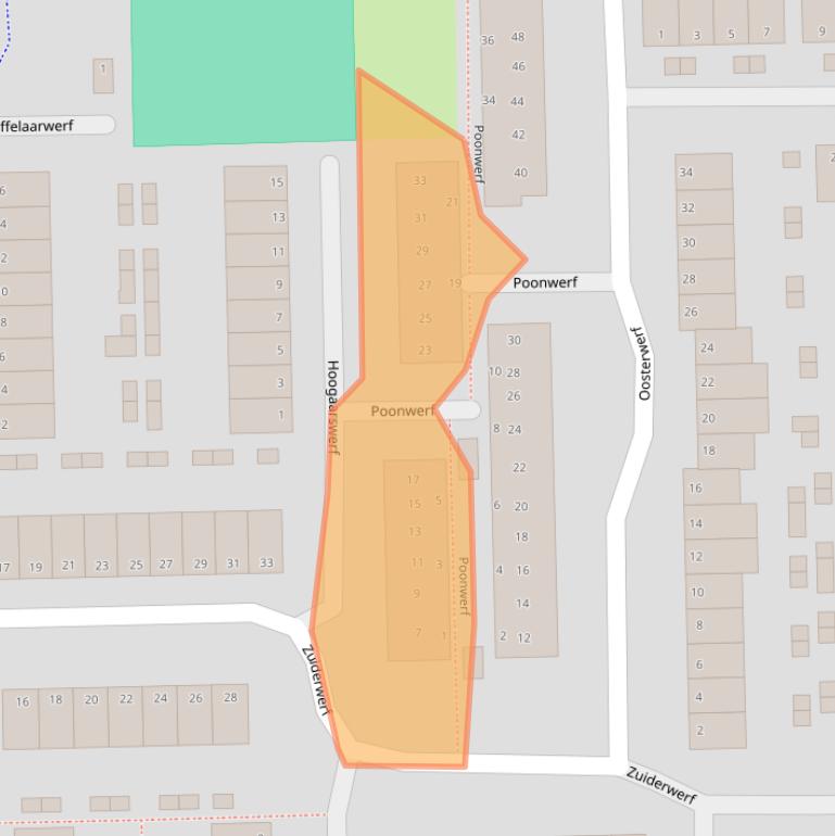 Kaart van postcodegebied 2804ME.