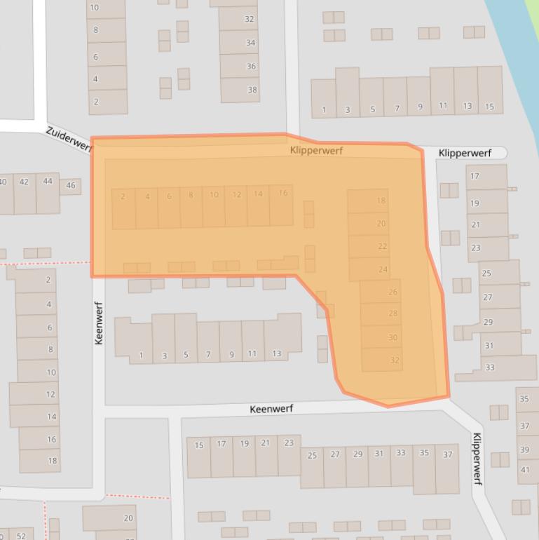 Kaart van postcodegebied 2804MN.