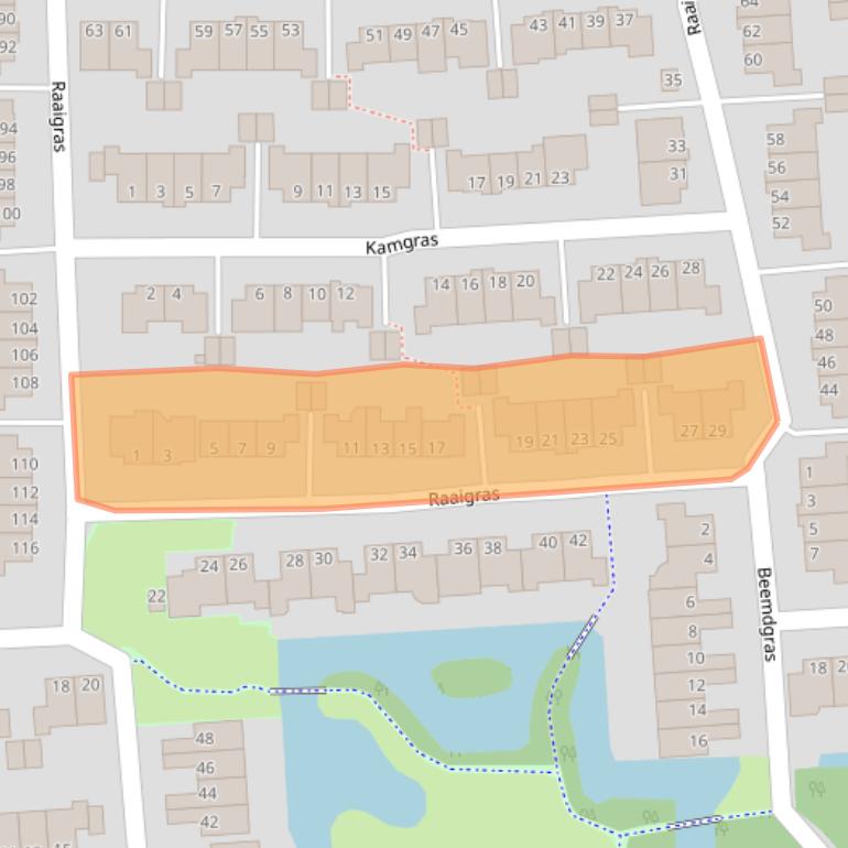Kaart van postcodegebied 2804NA.