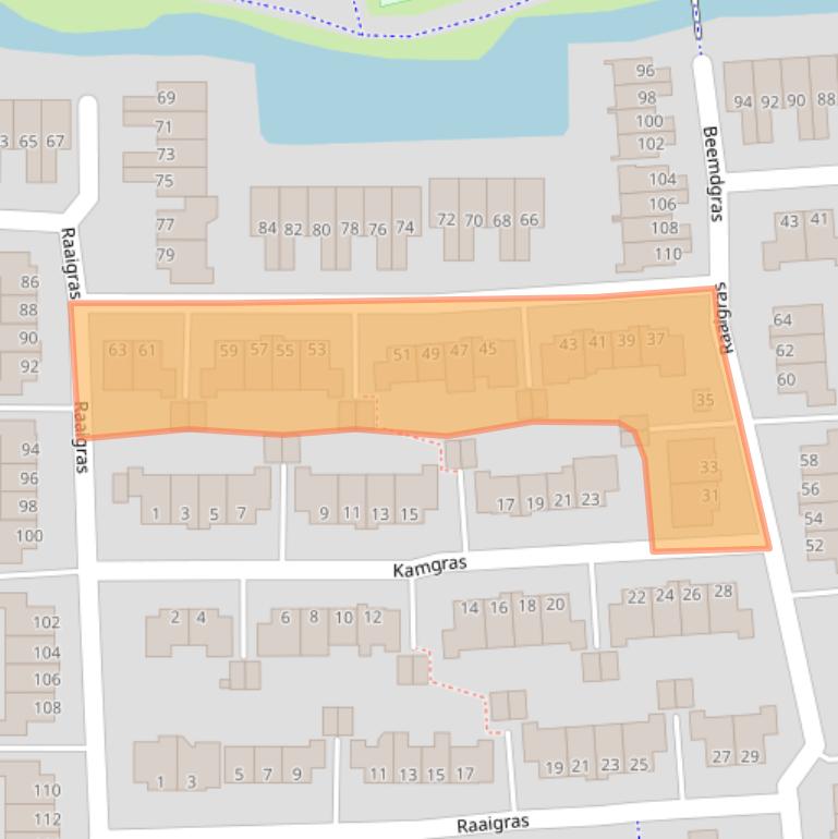 Kaart van postcodegebied 2804NB.