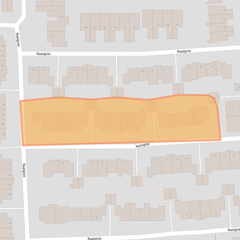 Kaart van postcodegebied 2804NP.