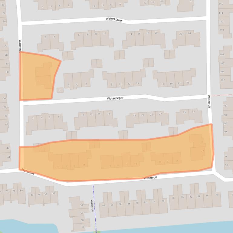 Kaart van postcodegebied 2804PA.