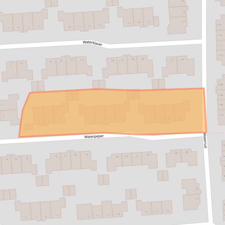 Kaart van postcodegebied 2804PP.