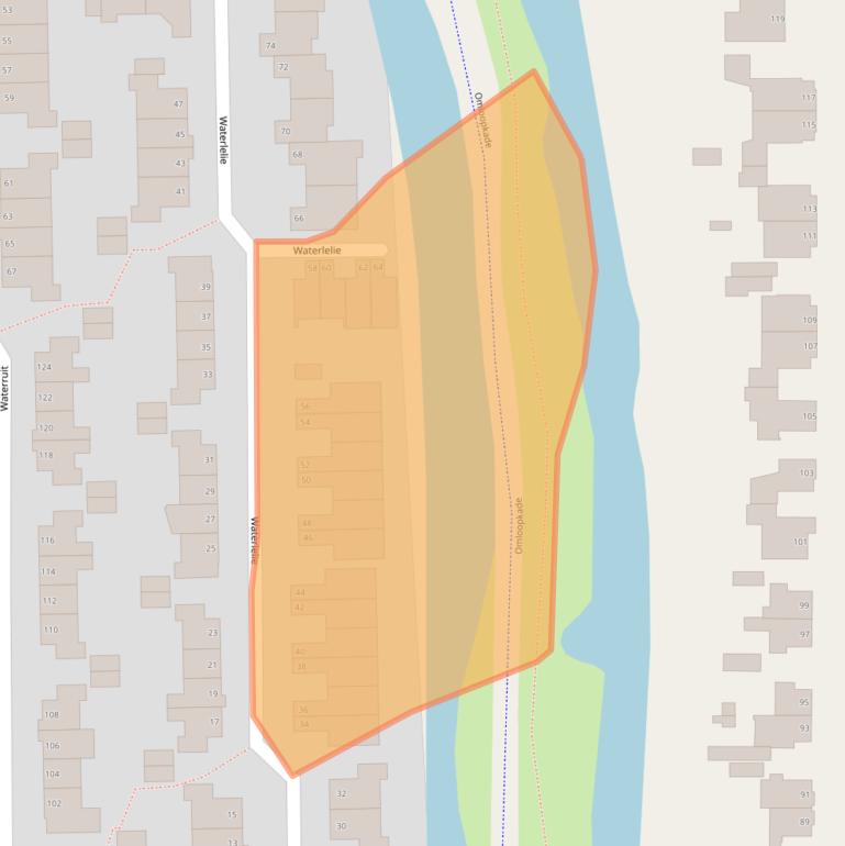 Kaart van postcodegebied 2804PW.
