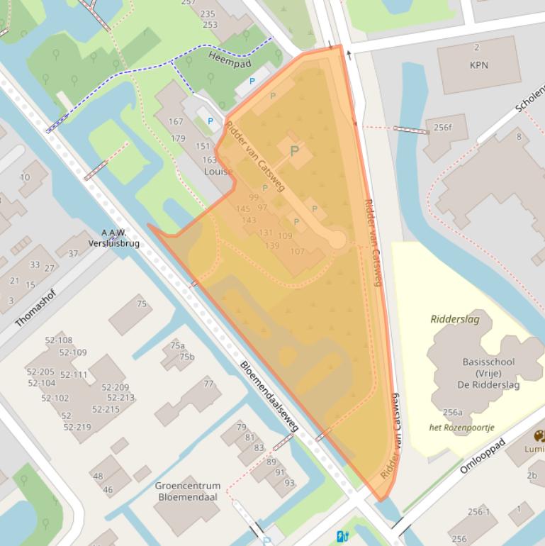 Kaart van postcodegebied 2804RA.