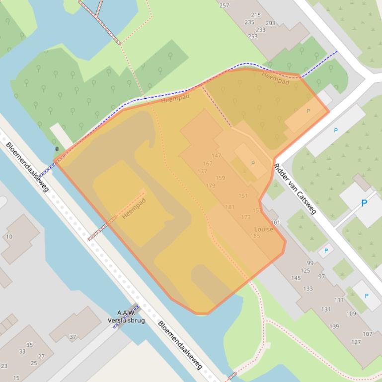 Kaart van postcodegebied 2804RB.