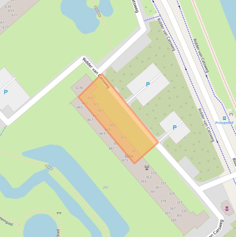 Kaart van postcodegebied 2804RK.