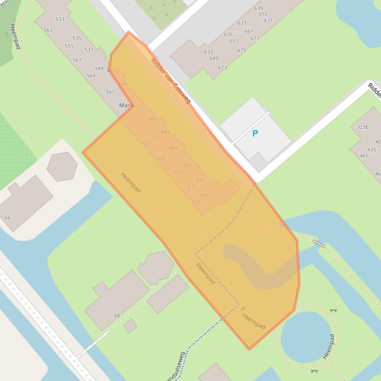 Kaart van postcodegebied 2804RM.