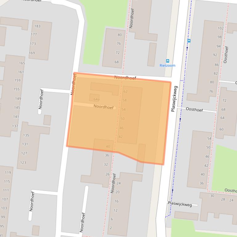 Kaart van postcodegebied 2804SJ.