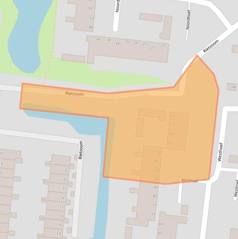 Kaart van postcodegebied 2804SN.