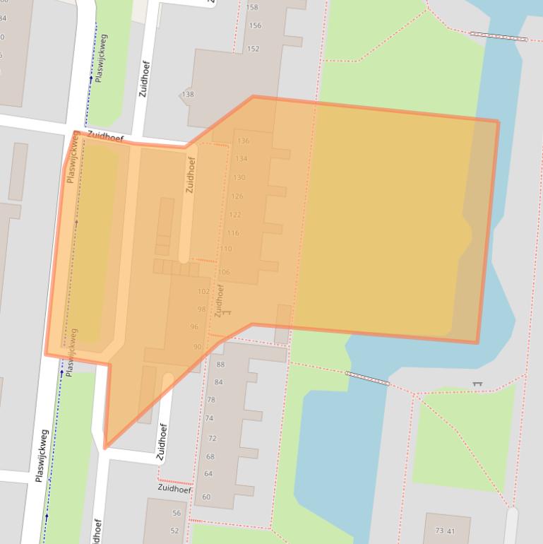 Kaart van postcodegebied 2804TD.