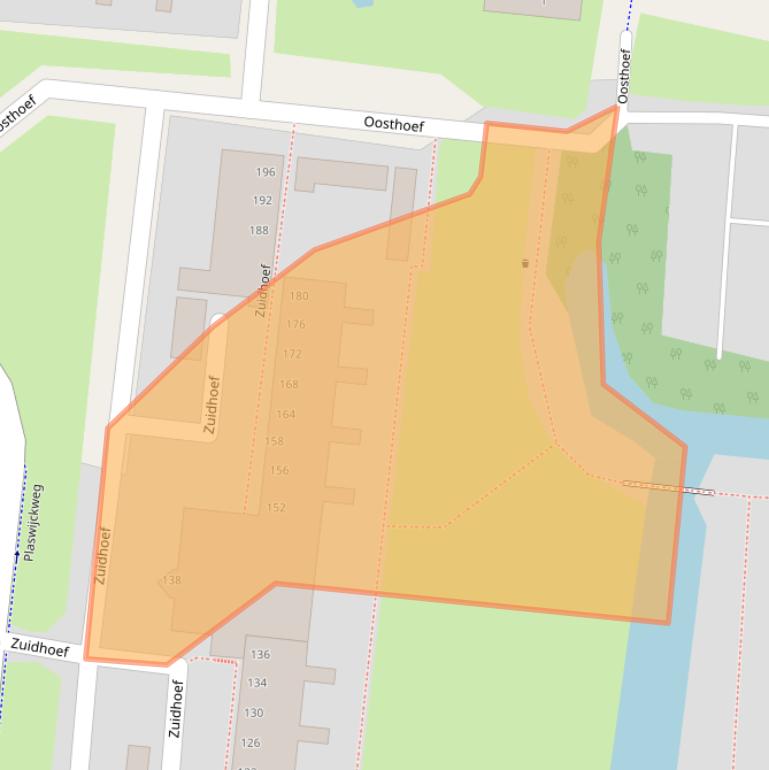 Kaart van postcodegebied 2804TE.