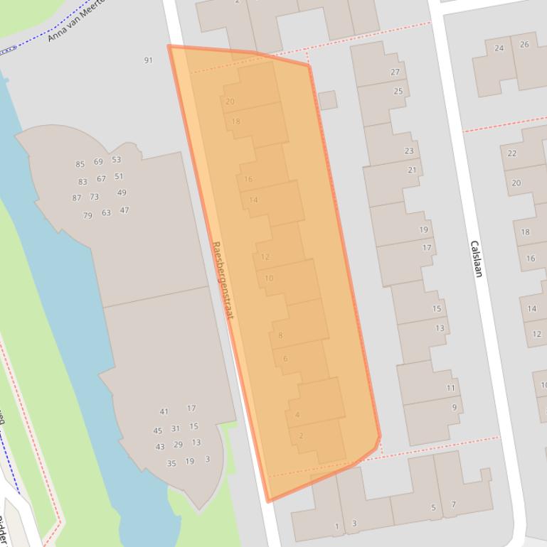 Kaart van postcodegebied 2804TK.