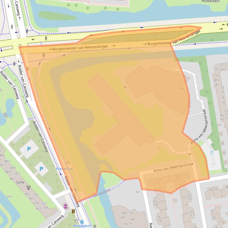 Kaart van postcodegebied 2804TL.