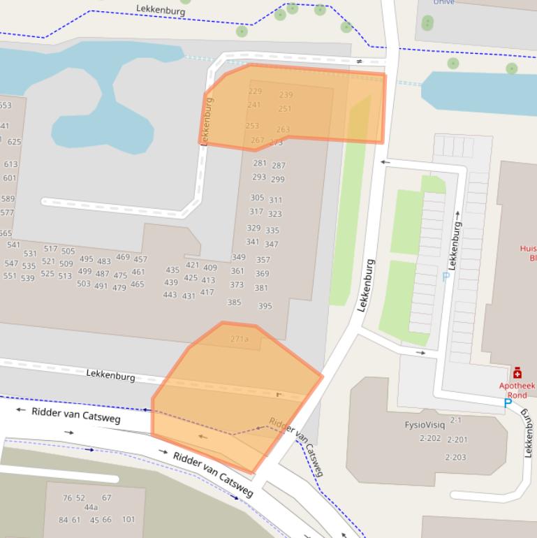 Kaart van postcodegebied 2804TP.