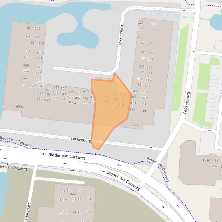 Kaart van postcodegebied 2804TT.